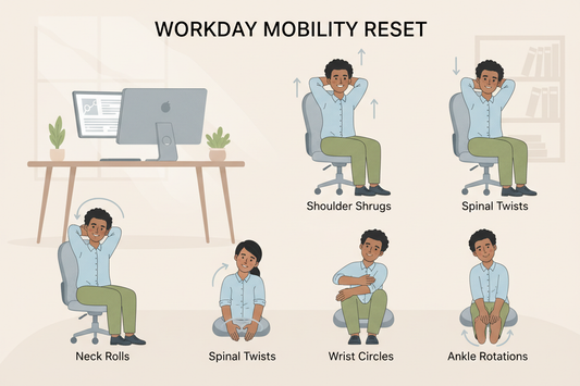 The Workday Mobility Reset for Calm, Comfortable Movement