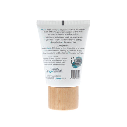 ReJüv GEL 3oz Travel Size • Odorless • Colorless • Menthol-Free | Natural Pain & Swelling Relief